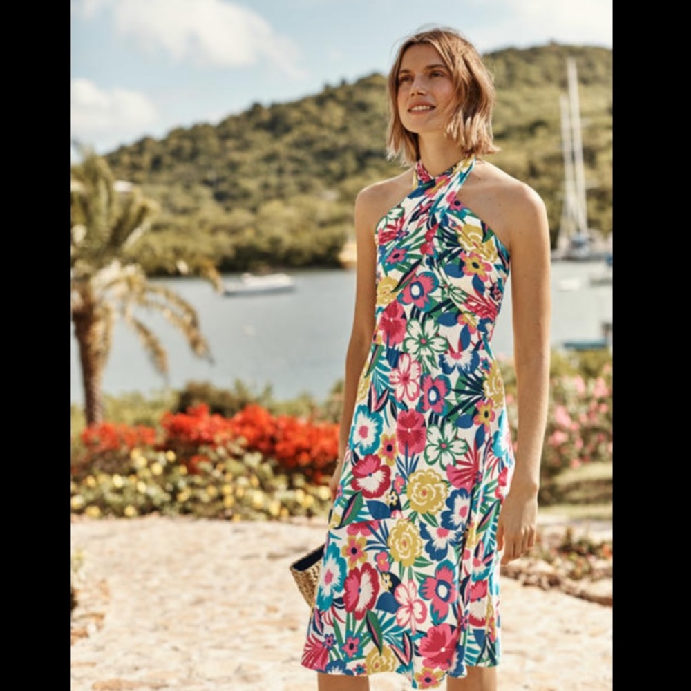 NWT Boden Lilah five-in-one Multiway midi floral print Dress size 10R